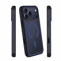 Coque de téléphone transparente en PC de haute qualité JOYPORODO B424 avec aimant pour iPhone 15 16 17 Pro Max pour Samsung S25 Ultra Plus