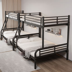 <span class=keywords><strong>Lit</strong></span> Superposé Métallique <span class=keywords><strong>Double</strong></span> sur Entier pour École à Domicile, <span class=keywords><strong>Lit</strong></span> Mezzanine en Acier pour Adultes - Product Image 6