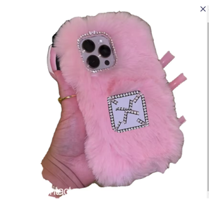 Ốp lưng sang trọng BZ074 thiết kế thời trang màu hồng lông thú thương hiệu P dành cho <span class=keywords><strong>iPhone</strong></span> 17 Pro Max, <span class=keywords><strong>iPhone</strong></span> 16 Pro Max, 16 Plus, 15 Plus, 14, 12 - Vỏ bảo vệ - Product Image 3