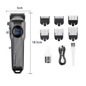 Kemei Km-1551 <b>Hair</b> <b>Clipper</b> Digital Display Brushless Motor 7000-9000rpm Salon Use - Product Image 2