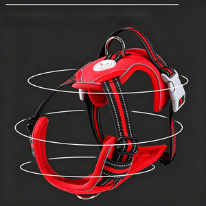 Dog Fashion <b>Pet</b> Chest Strap Traction Rope <b>Pet</b> Reflective Double Layer Vest Strap Medium Large Dog Explosion Proof Breaststrap - Product Image 3