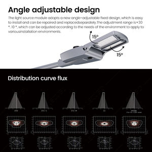 Kualitas tinggi 100 w-200 W All-in-One lampu jalan tenaga surya tempat parkir tiang dengan pengendali jarak jauh IP65 - Product Image 5