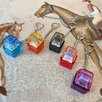 Porte-clés personnalisable avec bouton de clavier, jouet anti-stress, capuchons de clavier DIY, pendentif pour téléphone, cadeau pour adultes