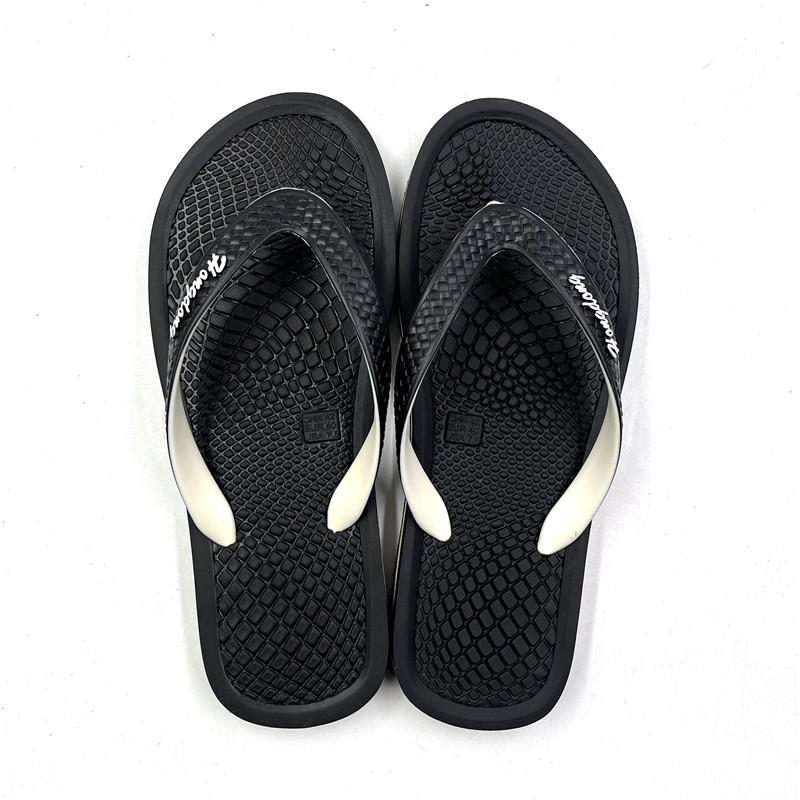 Cheap Men Massage Slippers Summer Rubber PVC Thongs Filp-Flops Slippers