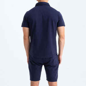 Pull demi-zip pour homme <span class=keywords><strong>Halliday</strong></span>, respirant, uni, tricoté, élégant, pour le sport, la gym, les loisirs et le golf - Product Image 2