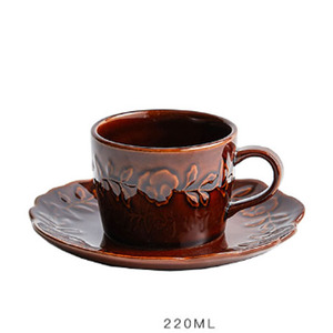 High Quality Vintage Two Piece Ceramic Coffee <b>Cup</b> and Saucer <b>Set</b> for <b>Tea</b> <b>Cups</b> & Saucers - Product Image 6