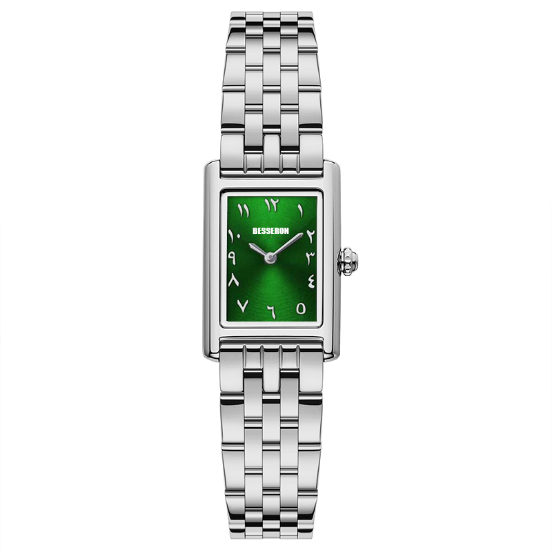 Green and sliver strap
