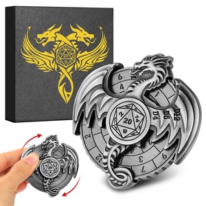 Oferta Especial: Dado Giratorio de Metal D20 con Diseño de Dragón Volador para Juegos de Rol, Dados DND para Jugadores, Regalo para Juegos de Mesa - Product Image 2