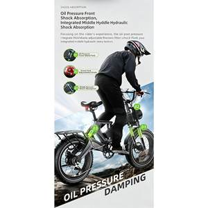Bicicletta Elettrica da Montagna Fuoristrada per Adulti, Motore da 1000W, Batteria 48V 14.5AH, E-bike Pieghevole, Pneumatici Fat da 20 Pollici - Product Image 3