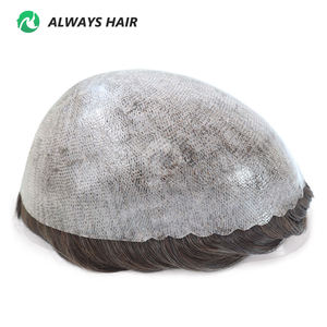 Tiêm da Tóc giả nam Ấn Độ tóc con người mảnh toupee 6x8 7x9 8x10 - Product Image 2