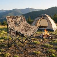 Chaise pliante moderne d'extérieur légère, confortable et durable avec cadre en acier au carbone pour le camping, la plage, la pêche, le jardin et les pique-niques