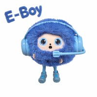 Bambola AI E-Boy, Compagno Intelligente Interattivo, Giocattolo di Peluche Rilassante con Imbottitura in Cotone PP, Feedback Tattile, Unisex
