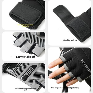 Half-finger Lightweight Sports Gloves Summer Breathable Wear-Resistant Non-Slip <b>Barbell</b> Equipment Weightlifting Fitness Extended - Product Image 5
