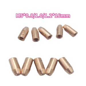 Punta de contacto para antorcha de soldadura láser M5 0.8 1.0 1.2mm, cabezal de alambre guía de cobre puro para máquina de soldadura láser - Product Image 3