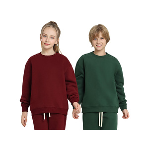 Sweat à capuche pour enfants en coton pur de haute qualité, col rond, avec options personnalisables - Product Image 4