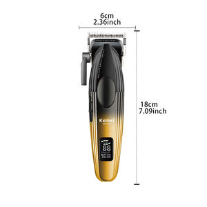 Kemei Electric <b>Hair</b> <b>Clipper</b> KM-1788 Digital Display Professional High Speed Salon <b>Clipper</b> Brushless Motor 7000-9000rpm - Product Image 1