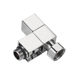 Válvula de <span class=keywords><strong>radiador</strong></span> Manual cuadrada de latón cromado para lavabo de esquina de agua caliente, toallero calentado para inodoro BJ22010 - Product Image 3
