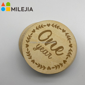 Cadeau personnalisé pour nouveau-né, disque de jalons mensuels en bois, cartes souvenir <span class=keywords><strong>photo</strong></span> pour bébé, cartes de jalons mensuels, plaques en bois - Product Image 3