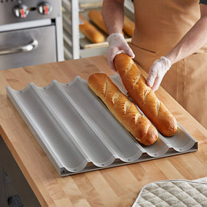 Plateau de cuisson en aluminium 60*40cm, plateau de cuisson antiadhésif de haute qualité, plateau de cuisson pour pain pour four commercial - Product Image 4