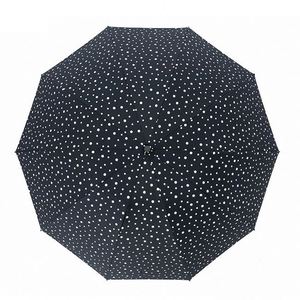 Paraguas Plegable Inverso de 3 Secciones con Mango de Linterna LED, Material de Lujo Resistente al Viento, con Tira de Seguridad y Puntos Reflectantes - Product Image 2