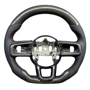Volante Deportivo de 3 Radios de Fibra de Carbono, Compatible con Jeep Wrangler JL 2018-2024 Sahara Sport <span class=keywords><strong>Rubicon</strong></span> - Product Image 5