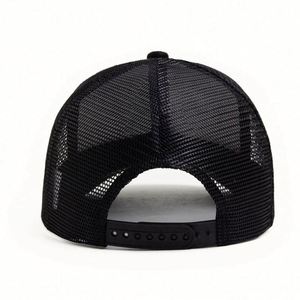 Gorra de béisbol transpirable de malla y gamuza para camionero con publicidad - Product Image 6