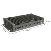 Computadora Industrial Multifuncional Integrada, Mini PC Sin Ventilador N100 J4125, Sistema Barebone, Computadora Industrial de Aluminio