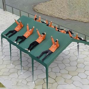 Abri extérieur JUYIXIN Sl-1 sur mesure, imperméable, à structure <span class=keywords><strong>en</strong></span> acier monocouche, toit <span class=keywords><strong>en</strong></span> PE, installation facile, protection UV, toutes saisons - Product Image 3