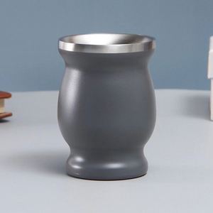 <b>Vacuum</b> Heat Preservation Curved Stainless Steel Mug <b>Portable</b> Small Wine Tumbler - Product Image 3