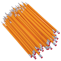 Crayons d'écriture universels HB en orange uni sans gomme pour les étudiants, les tests et le dessin de graphiques
