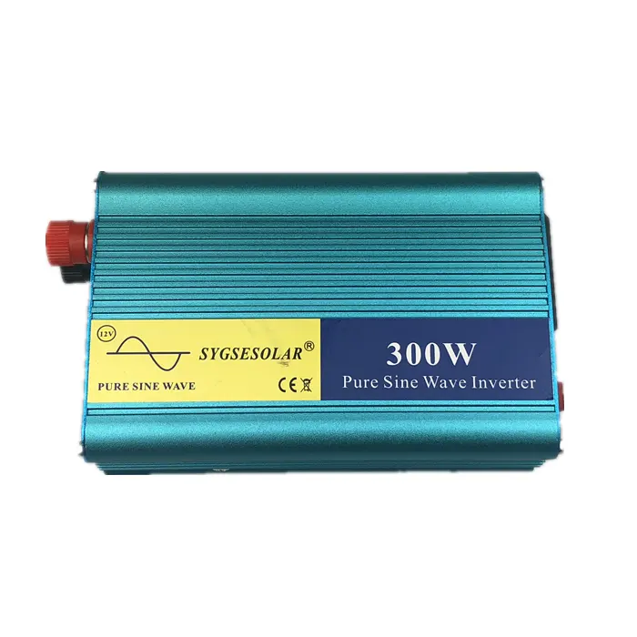 Inverter Energi Surya Hibrida, Inverter Daya Mini 12V 220V 300 W dengan Baterai Dalam, Inverter Daya 24V 300 Watt