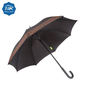 46-Inch Vented Windproof Straight Umbrella with Double <b>Canopy</b> for Typhoon Season Storm Protection - Product Image 3