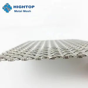 Architectural Silver cor 304 316 Aço Inoxidável Tecido Decorativo Wire Mesh
