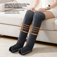 Appareil de massage par pression d'air, enveloppes de compression pour les jambes, bottes de massage, machine de relaxation pour les mollets et les pieds avec fonction de chaleur