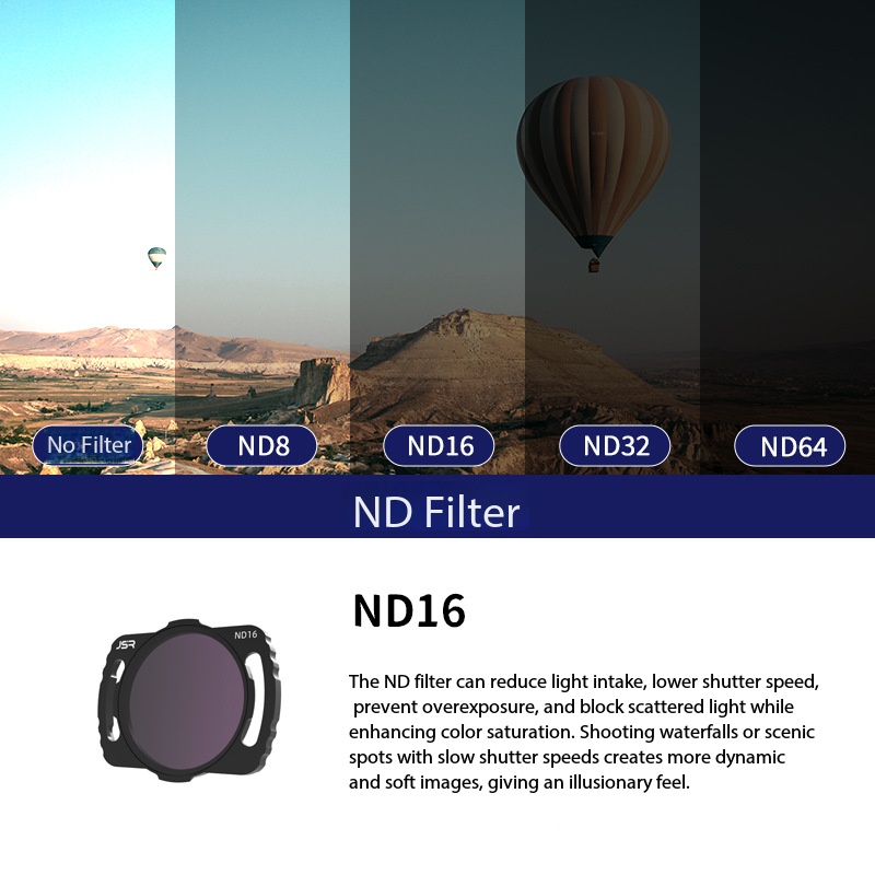 Filtre à densité neutre ND16
