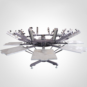 8 Color 8 Station Hand Screen <b>Printing</b> <b>Machine</b> for T-shirt with Registration - Product Image 1