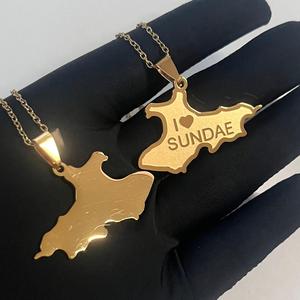 Collar <span class=keywords><strong>con</strong></span> Colgante de <span class=keywords><strong>Mapa</strong></span> de África Personalizado, Espejo Pulido <span class=keywords><strong>con</strong></span> Logotipo Grabado, Acero Inoxidable, Chapado en Oro de 18k, Dijes de Metal <span class=keywords><strong>con</strong></span> Nombre Personalizado - Product Image 1