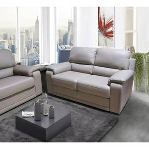 Divano a 2 Posti VERONA in Vera Pelle Mud - Product Image 1