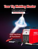 Machine à souder électrique multifonction portable 250AC, soudeuse MIG/TIG/MMA IGBT à inverseur 250A AC/DC, fil de cuivre