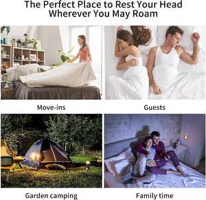 Matelas pneumatique double <span class=keywords><strong>autogonflant</strong></span> pliable à pompe intégrée pour le camping en plein air pour les invités Lits gonflables - Product Image 5