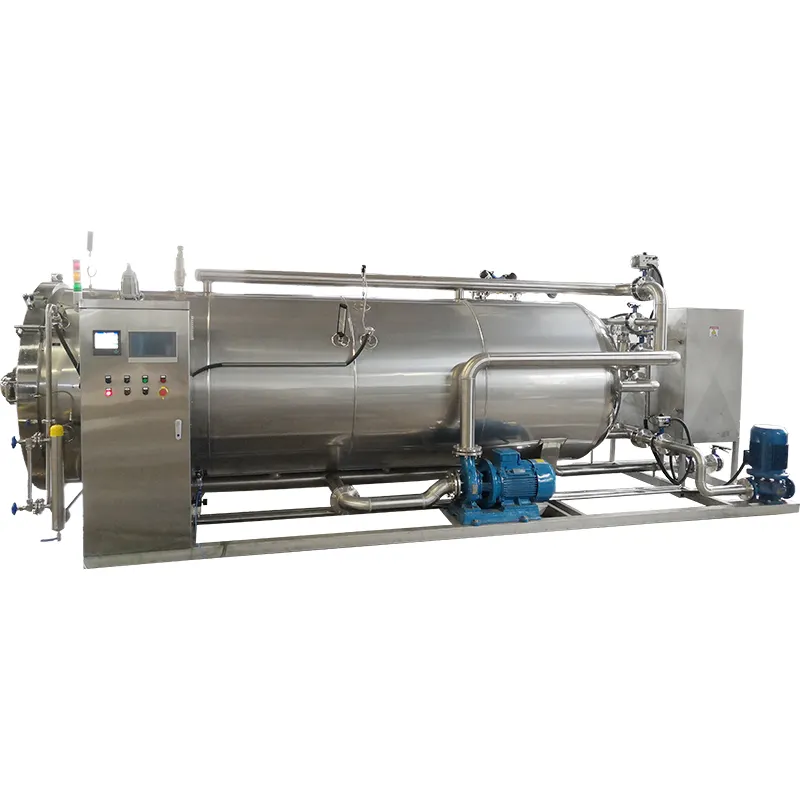 Lebensmittel können Hochtemperatur-Industries terilisator Wasserstrahl Gas brenner Wasserbad Hochdrucks terilisator