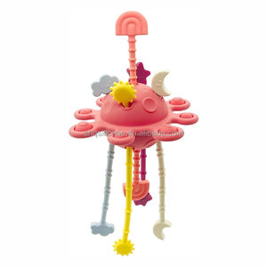 モンテッソーリポップテクスチャストリング感覚アクティビティトイセットユニセックスベビーシリコン引きひもおしゃぶり型チューラブルティーザー - Product Image 2