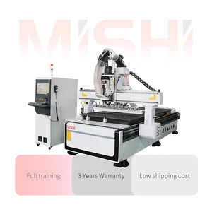 Mishi - Máquina para fazer portas, roteador cnc, máquina para gabinete, carpintaria, gravação, etc.