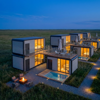 WELLCAMP Hôtel-capsule, Cabine modulaire préfabriquée, Villa de luxe pour complexe hôtelier, Logement d'investissement