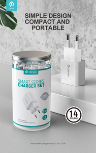 Devia 5V 2,1 <span class=keywords><strong>A</strong></span> EU Typ 14pcs in 1 topf Handy usb ladegerät adapter Set cargadores portatiles cargador - Product Image 2
