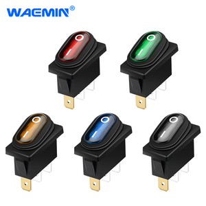 רוקר באיכות גבוהה על מתג כבוי pa66 עמיד למים ip65 שחור ירוק אדום 12v/24 מתג נדבק - Product Image 1
