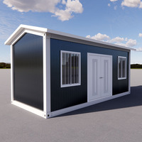 Maison conteneur mobile portable de 20 pieds au design moderne, 1 pièce, haute qualité pour la vie en plein air, avec salle de bain
