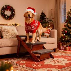 Scale/Rampa <span class=keywords><strong>per</strong></span> Animali Domestici in Legno - 3-in-1 Pieghevole <span class=keywords><strong>per</strong></span> Letti e <span class=keywords><strong>Auto</strong></span> - Portatile <span class=keywords><strong>per</strong></span> Cani - Ideale <span class=keywords><strong>per</strong></span> Animali di Piccola Taglia e Anziani - Product Image 2