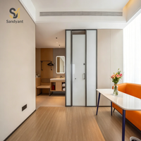 Ensemble de mobilier de chambre d'hôtel moderne, solution FF&E personnalisée, ensemble de chambre à coucher, fournisseur de projets d'aménagement intérieur pour l'hôtellerie