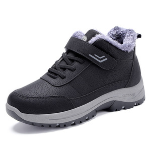 Zapatos de Invierno <span class=keywords><strong>para</strong></span> <span class=keywords><strong>Hombre</strong></span>, <span class=keywords><strong>Botas</strong></span> de Nieve Forradas <span class=keywords><strong>para</strong></span> Exteriores, Antideslizantes, con Cierre de Velcro, Cómodas <span class=keywords><strong>para</strong></span> Clima Frío, <span class=keywords><strong>para</strong></span> Adultos - Product Image 3